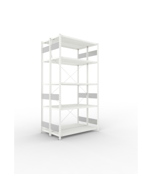 Fachbodenregal Grundregal 2500×1300×400 mm, 230 kg Fachlast 