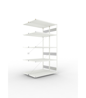 Fachbodenregal Anbauregal 2500×1300×500 mm, 230 kg Fachlast 