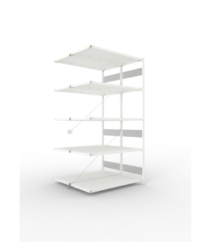 Fachbodenregal Anbauregal 2500×1300×600 mm, 230 kg Fachlast 
