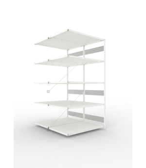 Fachbodenregal Anbauregal 2500×1300×800 mm, 230 kg Fachlast 