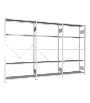 Fachbodenregal Komplettregal 2000×3000×300 mm, 80 kg Fachlas