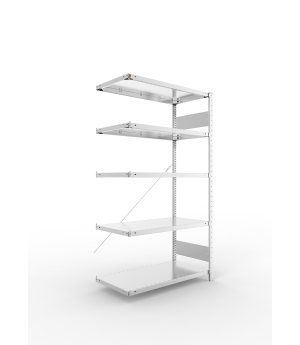 Fachbodenregal Anbauregal 1850×1000×500 mm, 150 kg Fachlast 