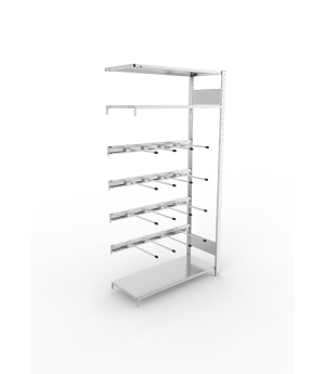 Fachbodenregal Anbauregal 2000×1000×400 mm, 80 kg Fachlast –