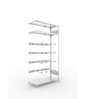 Keilriemenregal Anbauregal 2000×1000×400 mm, 80 kg Fachlast 