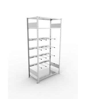 Fachbodenregal Grundregal 2000×1000×500 mm, 80 kg Fachlast –