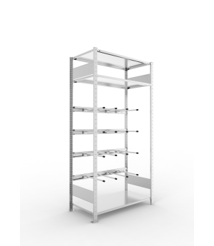 Keilriemenregal Grundregal 2000×1000×500 mm, 80 kg Fachlast 