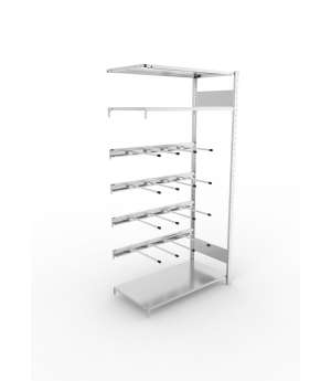 Fachbodenregal Anbauregal 2000×1000×500 mm, 80 kg Fachlast –