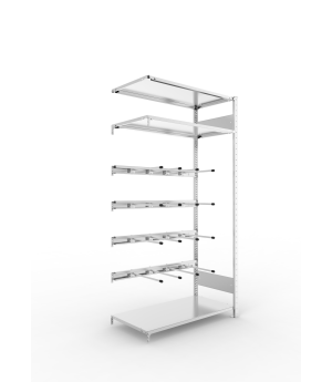 Keilriemenregal Anbauregal 2000×1000×500 mm, 80 kg Fachlast 