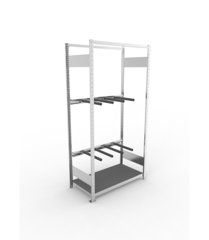 Fachbodenregal Grundregal 2000×1000×500 mm, 15 kg Fachlast –