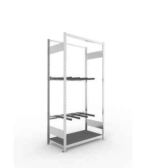 Abgasanlagenregal Grundregal 2000×1000×500 mm, 15 kg Fachlas