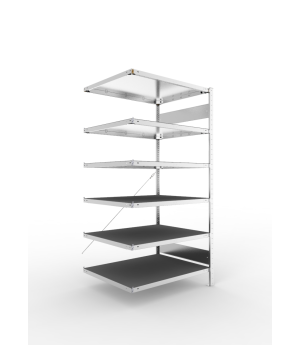 Abgasanlagenregal CLIP AR 2000x1000x800 mm vzk 6 Böden – MET