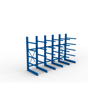 Kragarmregal MULTISTRONG H Komplettregal 3000×5000×1250 mm, 