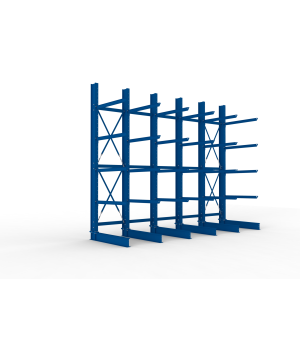 Kragarmregal MULTISTRONG H Komplettregal 4000×5000×1250 mm, 