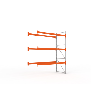 Palettenregal Anbauregal 3300×2700×1100 mm, 12 Stellplätze, 