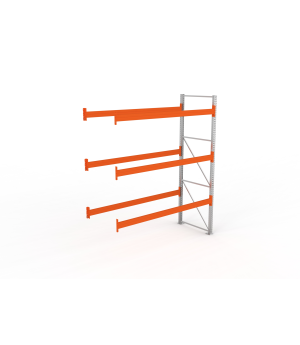 Palettenregal Anbauregal 3300×2700×1100 mm, 12 Stellplätze, 