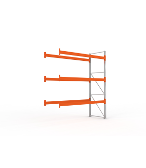 Palettenregal Anbauregal 3300×2700×1100 mm, 12 Stellplätze, 