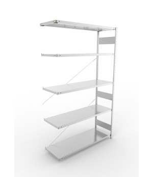 Fachbodenregal Anbauregal 2500×1500×500 mm, 200 kg Fachlast 