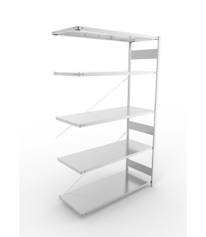 Fachbodenregal Anbauregal 2500×1500×600 mm, 200 kg Fachlast 