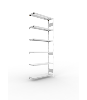 Fachbodenregal Anbauregal 2500×1000×300 mm, 150 kg Fachlast 