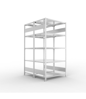 Fachbodenregal Grundregal 2000×1000×600 mm, 150 kg Fachlast – META