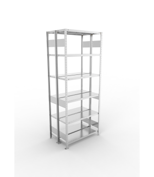 Fachbodenregal Grundregal 2500×1000×300 mm, 150 kg Fachlast 