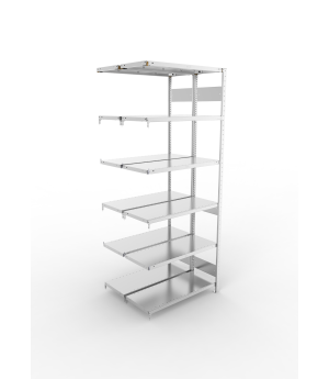 Fachbodenregal Anbauregal 2500×1000×400 mm, 150 kg Fachlast 