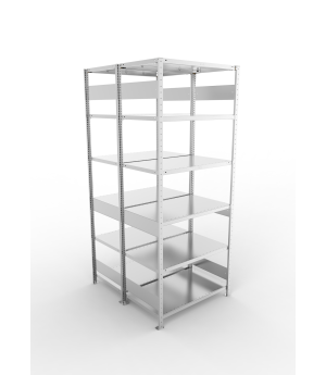 Fachbodenregal Grundregal 2500×1000×600 mm, 150 kg Fachlast 