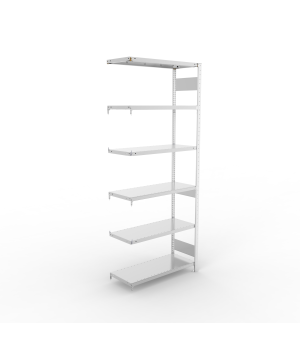 Fachbodenregal Anbauregal 2500×1000×400 mm, 150 kg Fachlast 