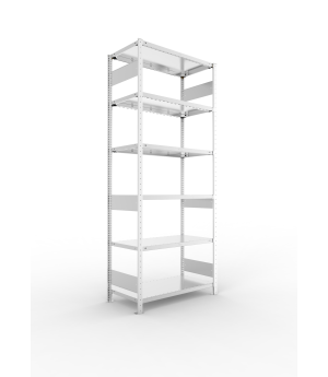 Fachbodenregal Grundregal 2500×1000×500 mm, 150 kg Fachlast 