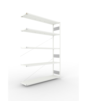 Fachbodenregal Anbauregal 2500×1700×400 mm, 200 kg Fachlast 
