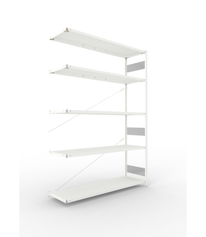 Fachbodenregal Anbauregal 2500×1700×500 mm, 200 kg Fachlast 