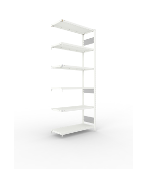 Fachbodenregal Anbauregal 2500×1000×400 mm, 150 kg Fachlast 