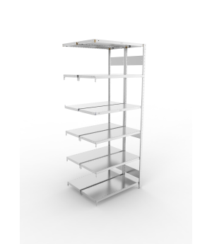 Fachbodenregal Anbauregal 2500×1000×400 mm, 230 kg Fachlast 