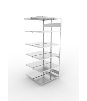 Fachbodenregal Anbauregal 2500×1000×500 mm, 230 kg Fachlast 