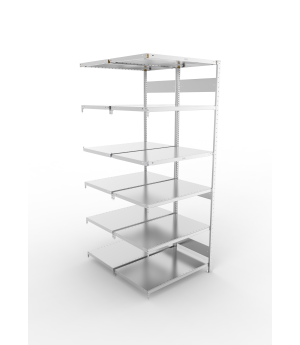 Fachbodenregal Anbauregal 2500×1000×600 mm, 230 kg Fachlast 