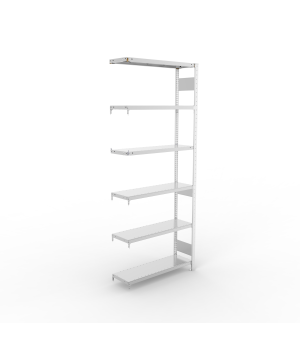 Fachbodenregal Anbauregal 2500×1000×300 mm, 230 kg Fachlast 