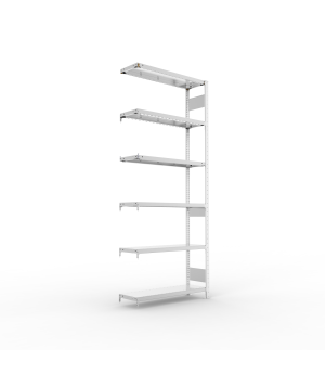 Fachbodenregal Anbauregal 2500×1000×300 mm, 230 kg Fachlast 