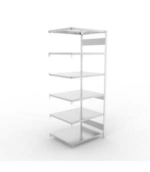 Fachbodenregal Anbauregal 2500×1000×800 mm, 230 kg Fachlast 