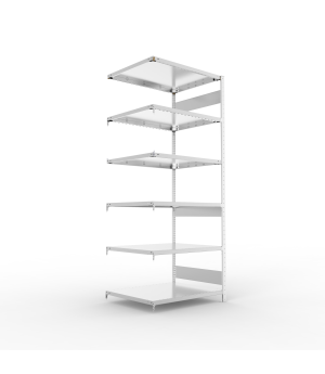 Fachbodenregal Anbauregal 2500×1000×800 mm, 230 kg Fachlast 
