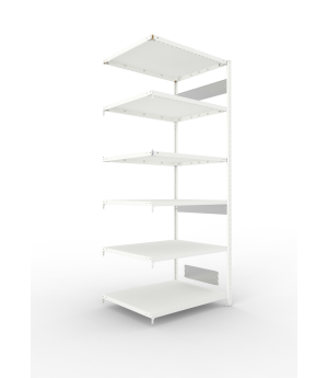 Fachbodenregal Anbauregal 2500×1000×800 mm, 230 kg Fachlast 