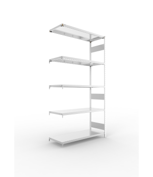Fachbodenregal Anbauregal 2500×1300×500 mm, 230 kg Fachlast 
