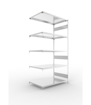 Fachbodenregal Anbauregal 2500×1300×800 mm, 230 kg Fachlast 