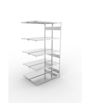 Fachbodenregal Anbauregal 2500×1300×500 mm, 230 kg Fachlast 