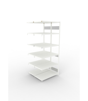 Fachbodenregal Anbauregal 2500×1000×500 mm, 230 kg Fachlast 