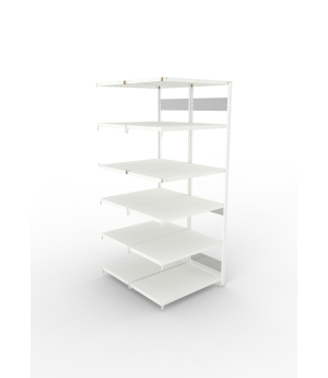 Fachbodenregal Anbauregal 2500×1000×600 mm, 230 kg Fachlast 