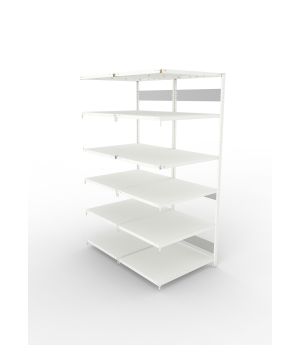 Fachbodenregal Anbauregal 2500×1000×800 mm, 230 kg Fachlast 