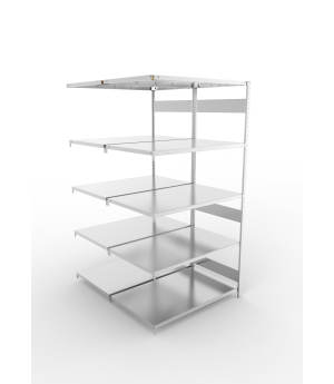 Fachbodenregal Anbauregal 2500×1300×800 mm, 230 kg Fachlast 