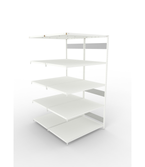 Fachbodenregal Anbauregal 2500×1300×800 mm, 230 kg Fachlast 