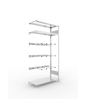 Keilriemenregal Anbauregal 2000×1000×400 mm, 80 kg Fachlast 