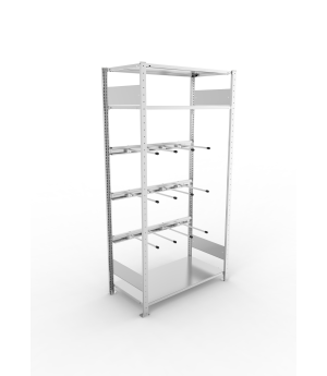 Fachbodenregal Grundregal 2000×1000×500 mm, 80 kg Fachlast –